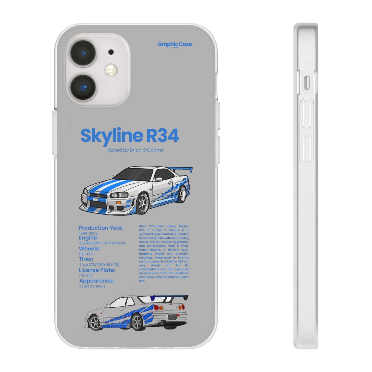 "Skyline R34" High Quality Phone Cases