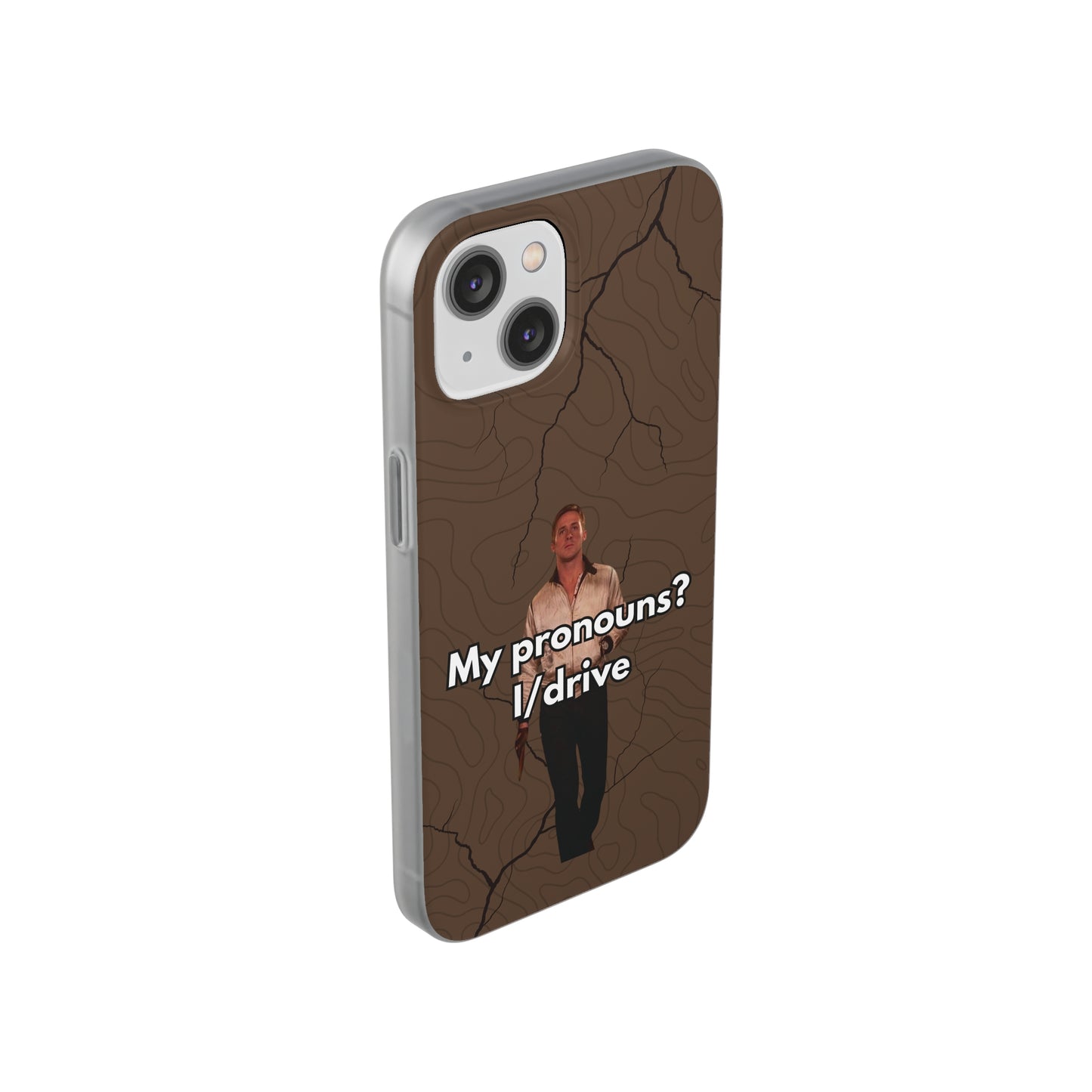 "My pronouns? I/drive" High Quality Phone Case