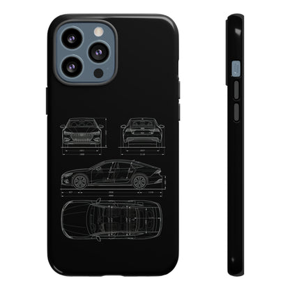 "Car Blueprint RS7" Premium Quality Phone Case