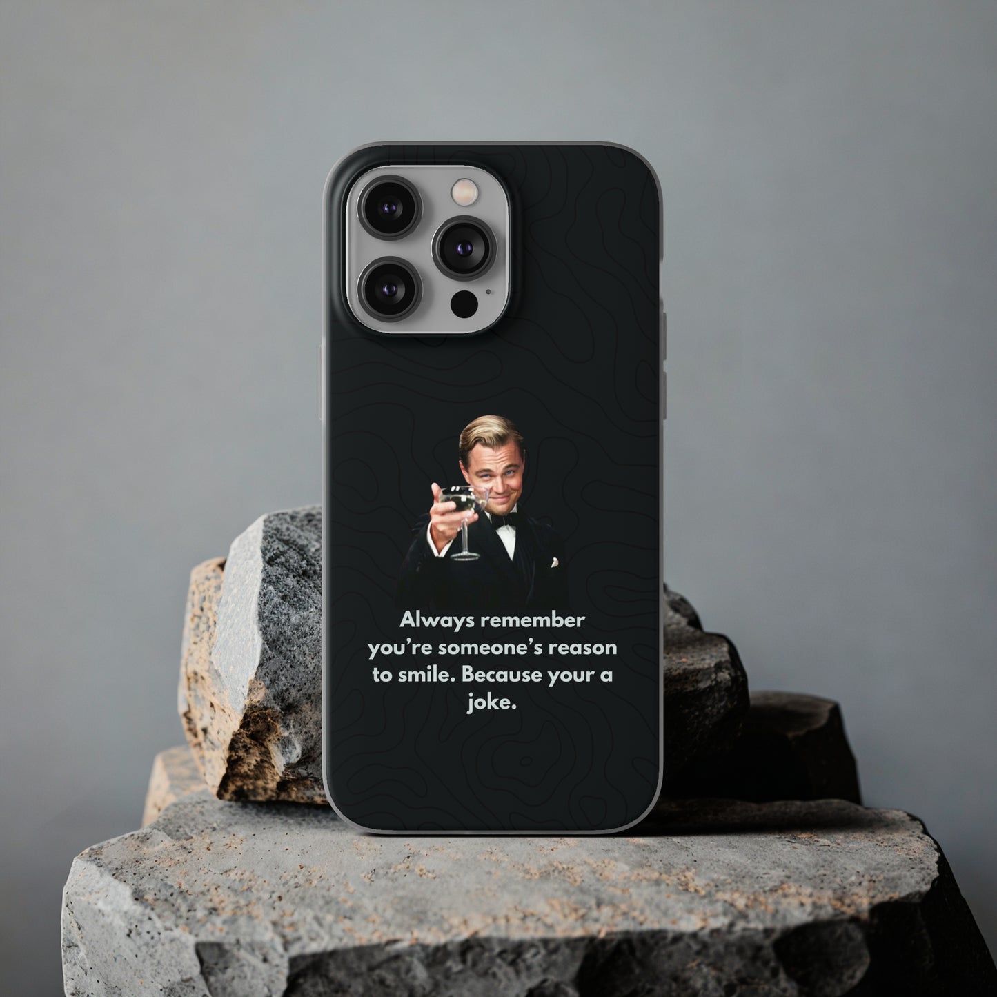 "Always remember you're someone's reason to smile" High Quality Phone Case