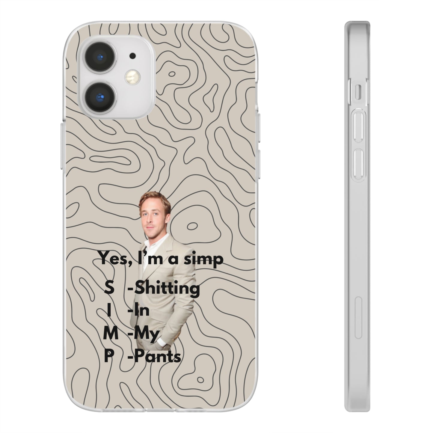 "Yes, I'm a simp" High Quality Phone Case