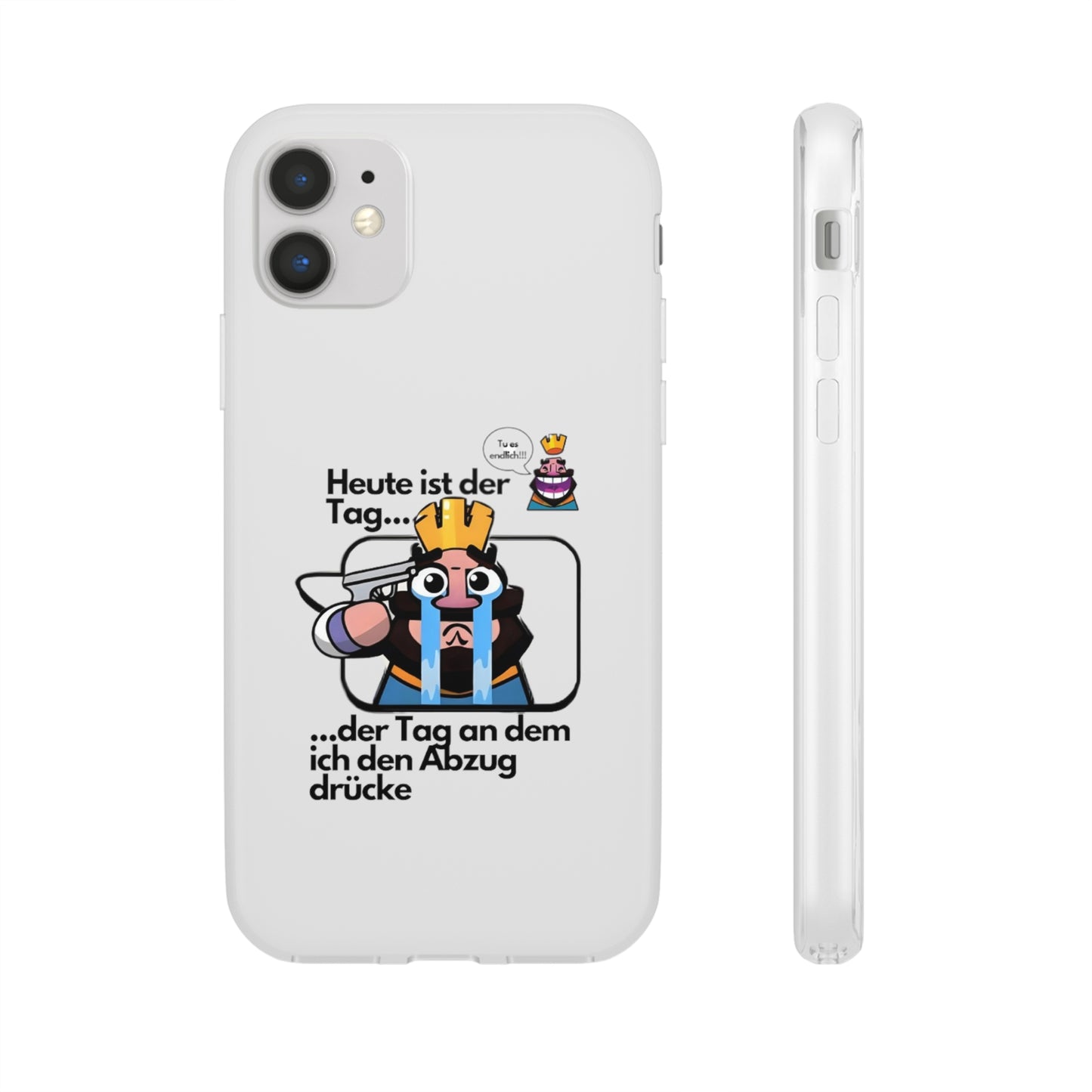 "Heute ist der Tag ... der Tag an dem ich den Abzug drücke" High Quality Phone Case