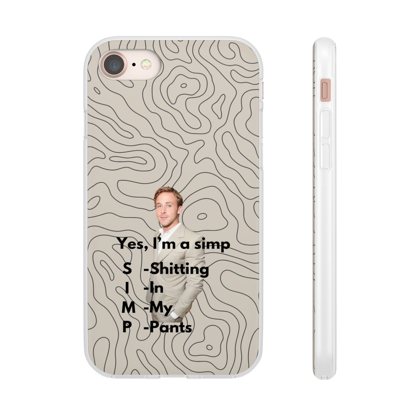 "Yes, I'm a simp" High Quality Phone Case