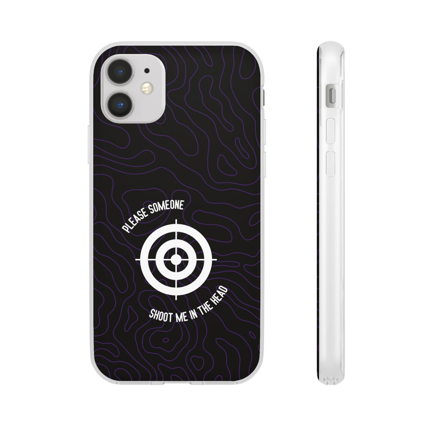 "Please someone, shoot me in the head" High Quality Phone Case