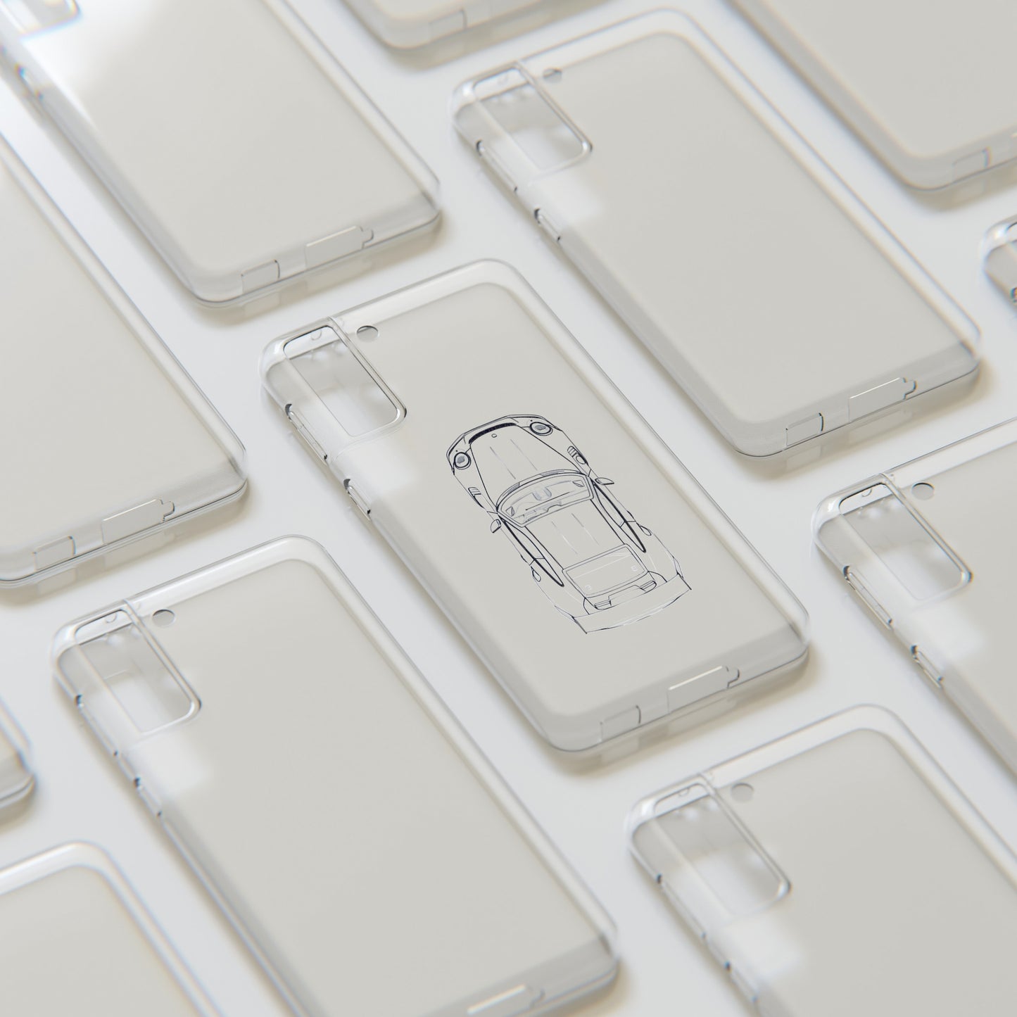 "Car Blueprint" High Quality Phone Case