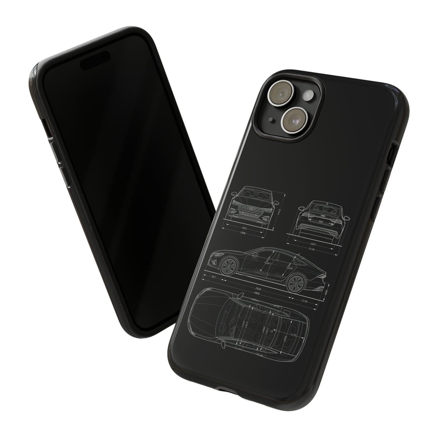 "Car Blueprint RS7" Premium Quality Phone Case