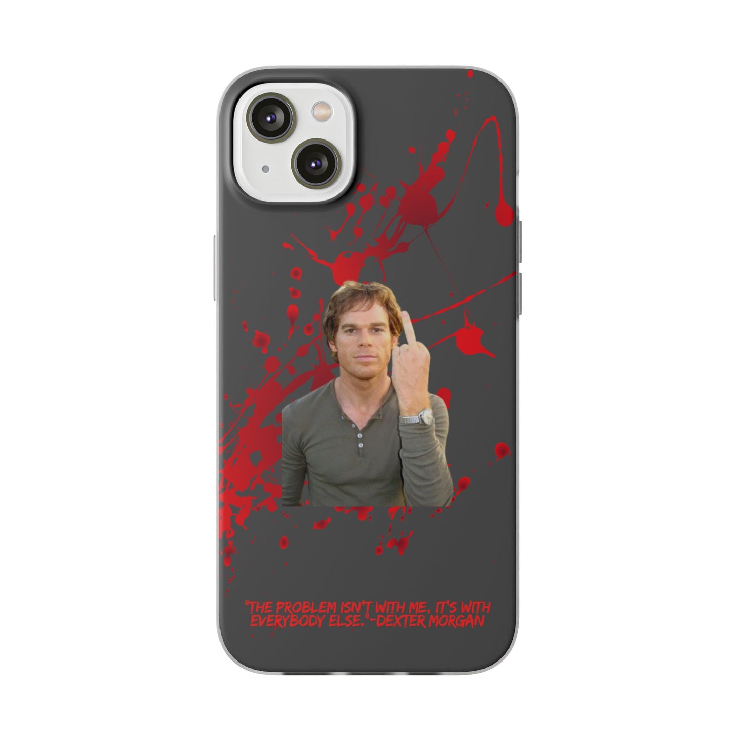 Dexter Middle Finger High Quality Phone Case