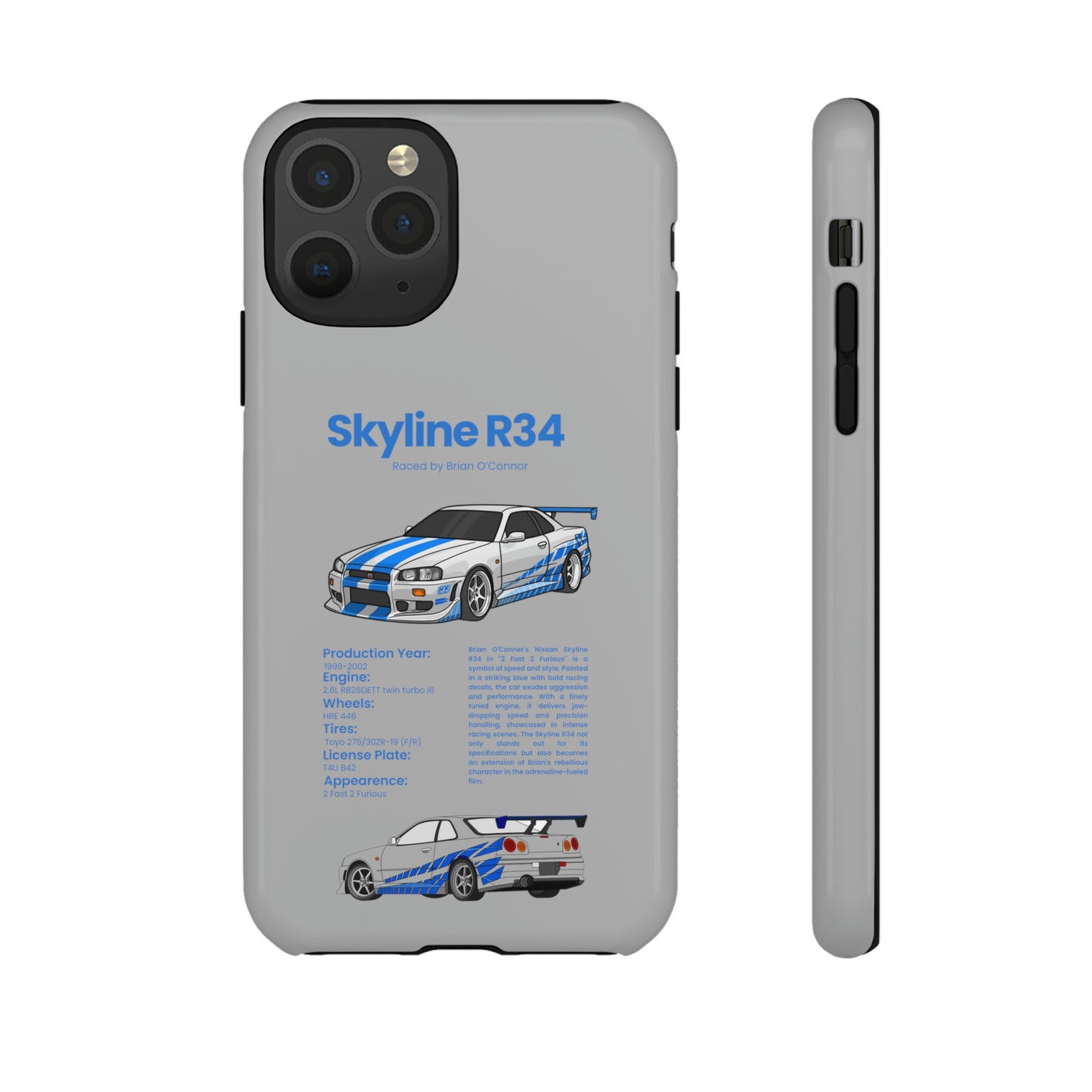 "Skyline R34" Premium Quality Phone Case