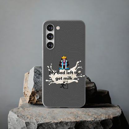 "My dad left to get milk" High Quality Phone Case