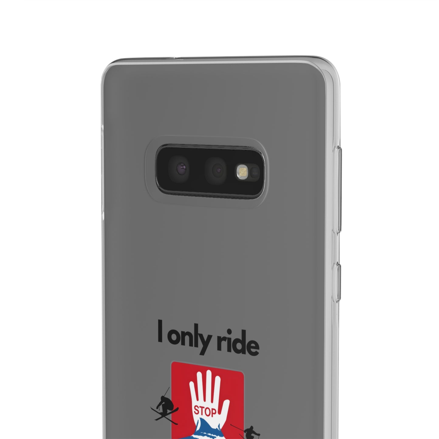 "I only ride where my life is at risk" High Quality Phone Case