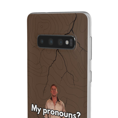 "My pronouns? I/drive" High Quality Phone Case