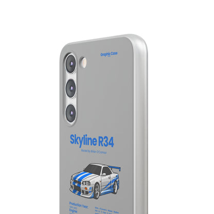 "Skyline R34" High Quality Phone Cases