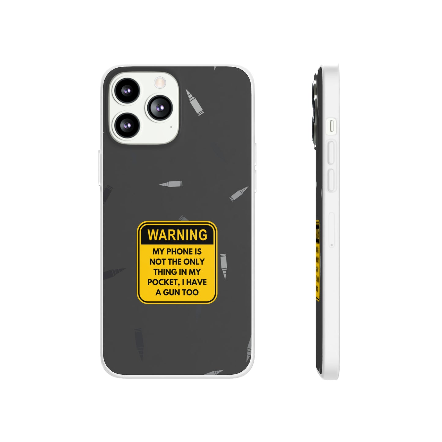 "Warning, my phone is not the only thing in my pocket" High Quality Phone Case