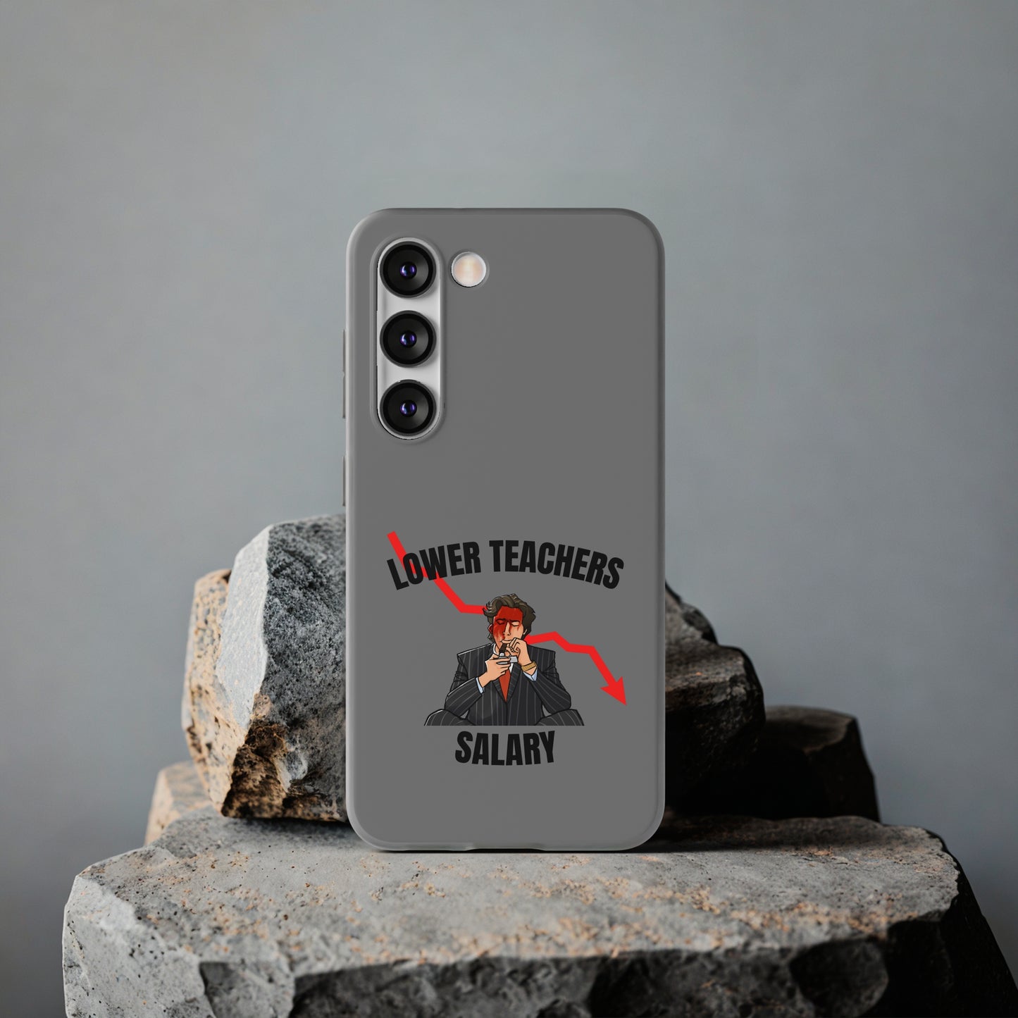 "Lower teachers salary" High Quality Phone Case