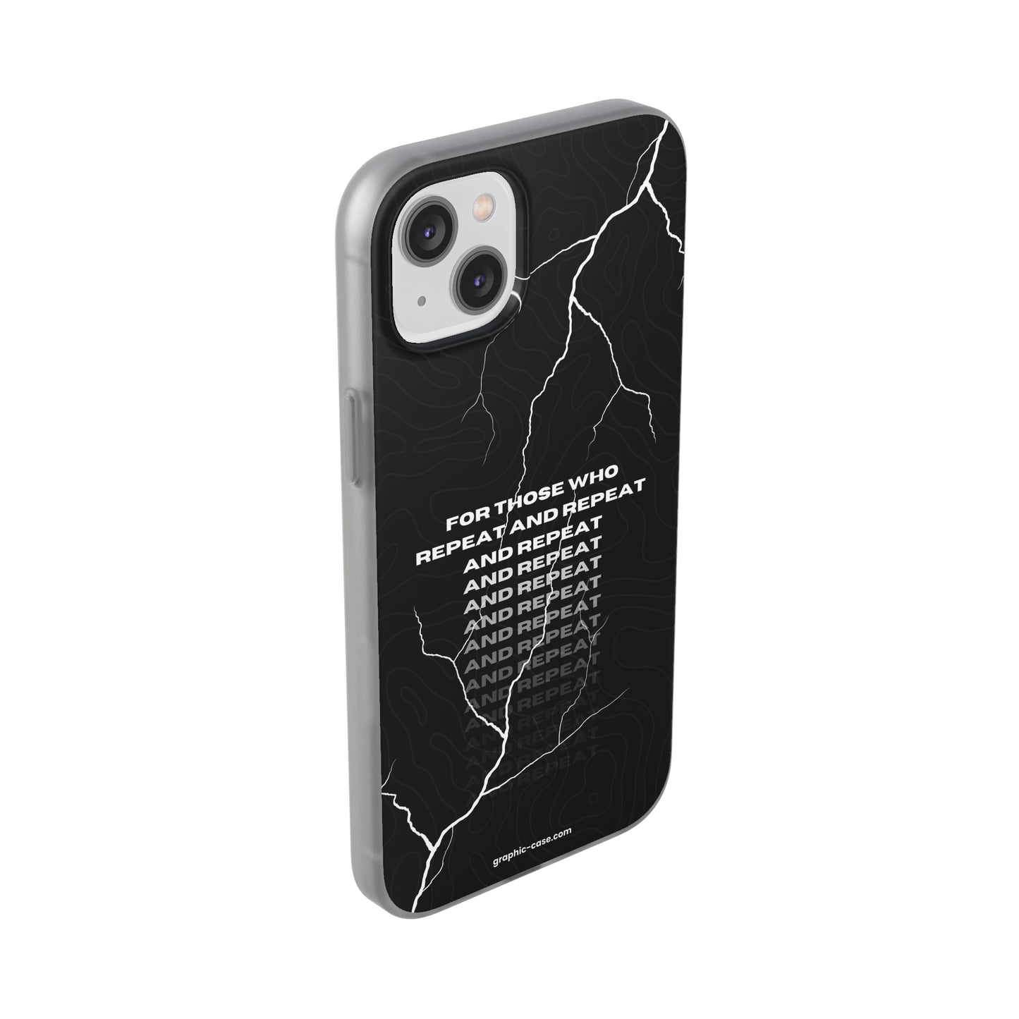 "For those who repeat and repeat..." High Quality Phone Case