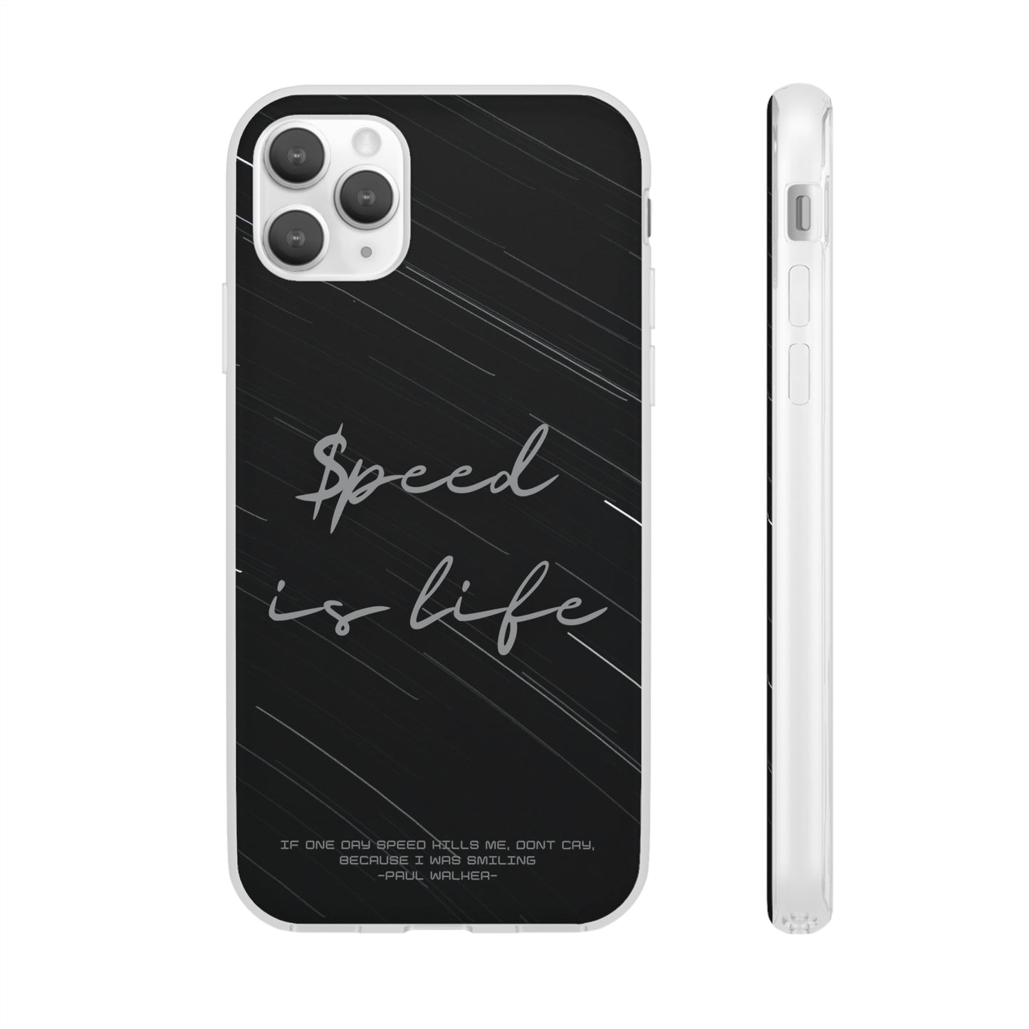 "Speed is life" High Quality Phone Case