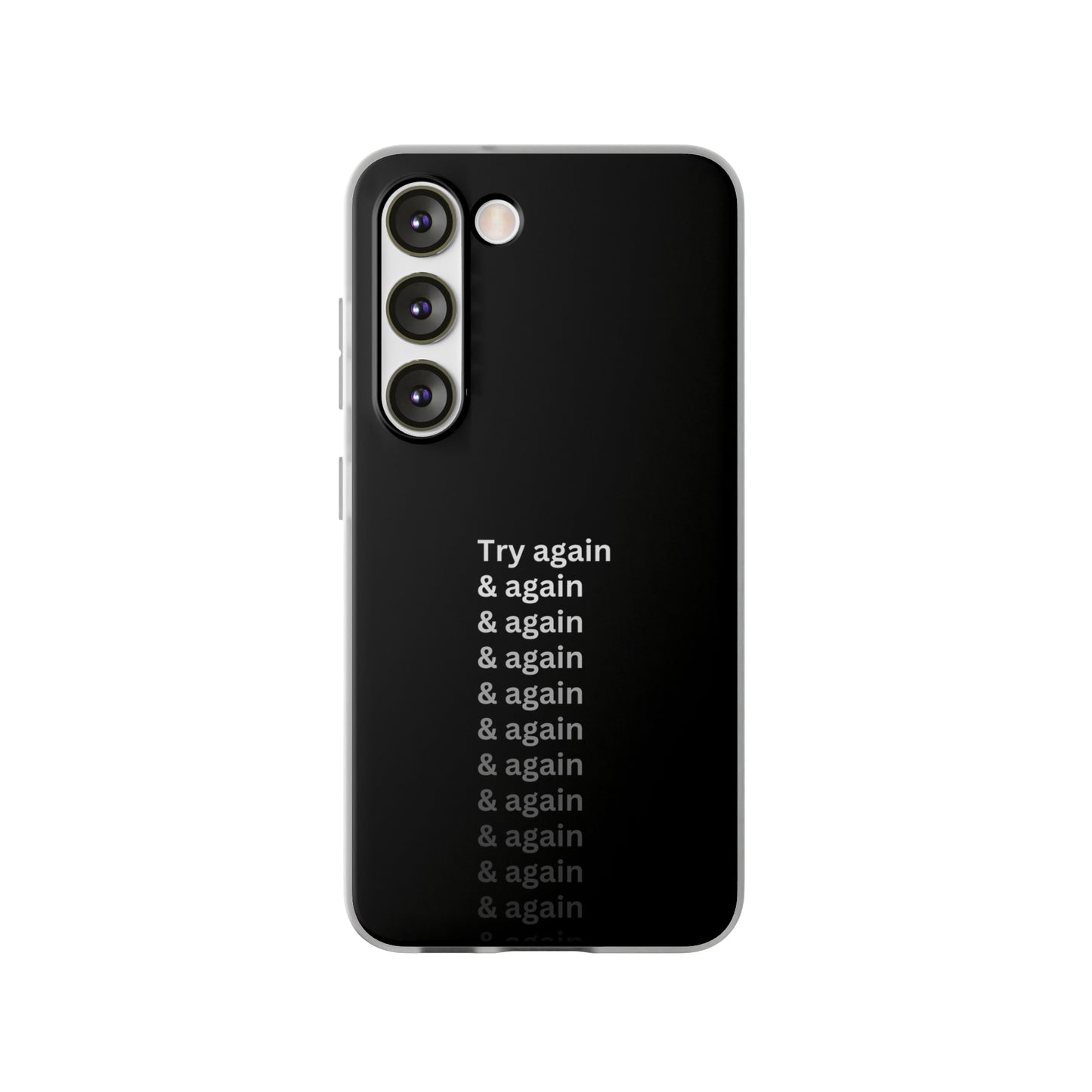 "Try again & again..." High Quality Phone Case