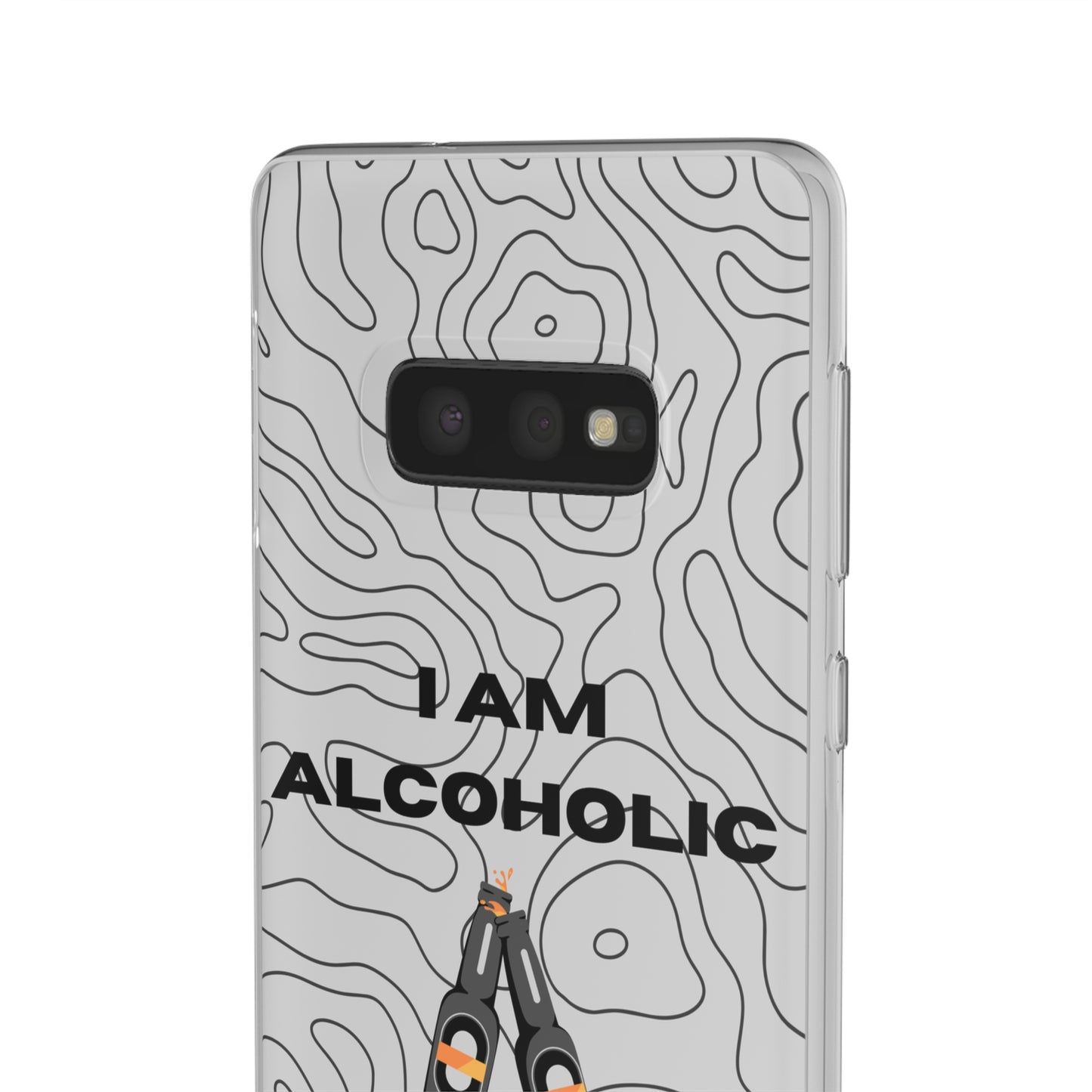 "I am alcoholic" High Quality Phone Case