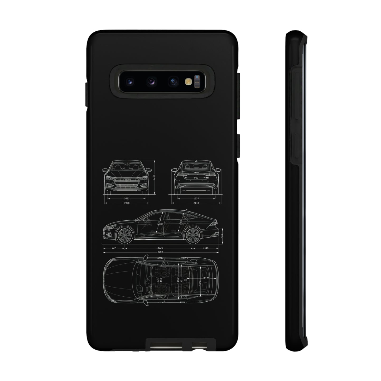 "Car Blueprint RS7" Premium Quality Phone Case