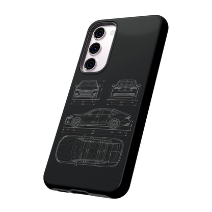 "Car Blueprint RS7" Premium Quality Phone Case