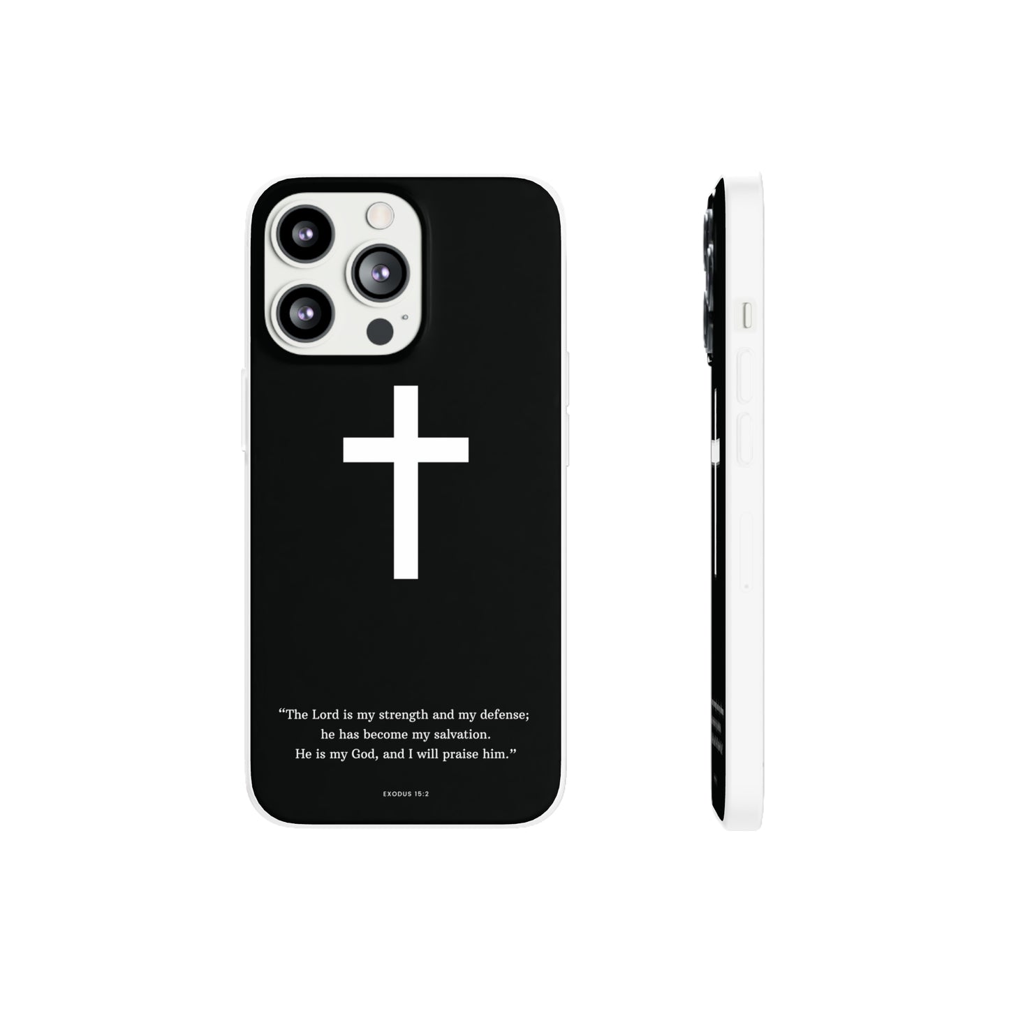 "Exodus 15:2 black edition" High Quality Phone Case