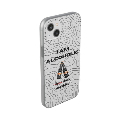 "I am alcoholic" High Quality Phone Case