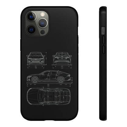 "Car Blueprint RS7" Premium Quality Phone Case