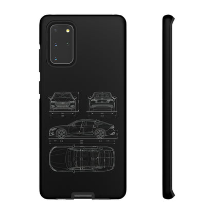 "Car Blueprint RS7" Premium Quality Phone Case