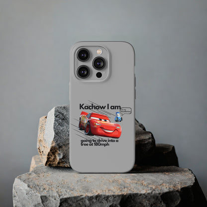 "Kachow into a tree" High Quality Phone Case