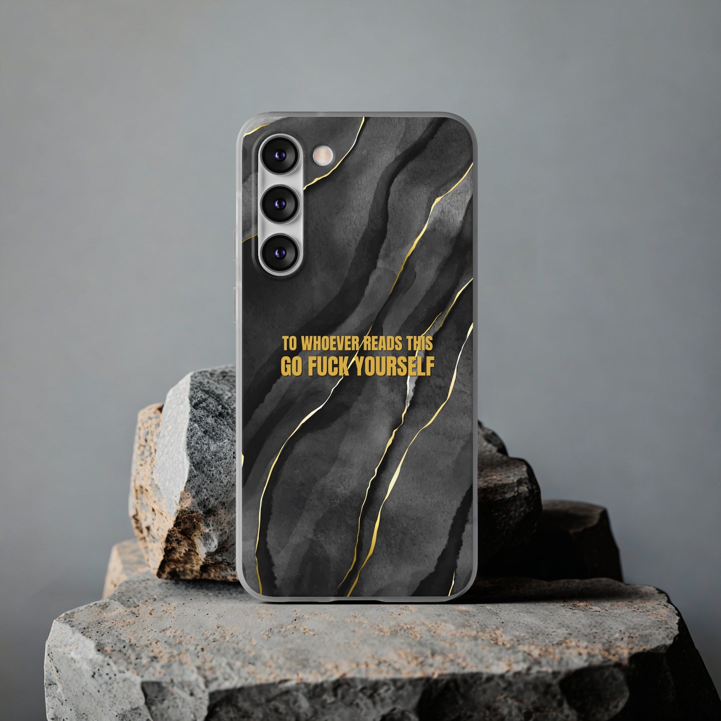 "to whoever reads this, go fuck yourself" High Quality Phone Case