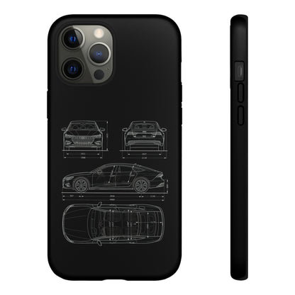 "Car Blueprint RS7" Premium Quality Phone Case