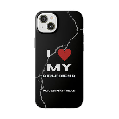 "I love my voices in my head" High Quality Phone Case