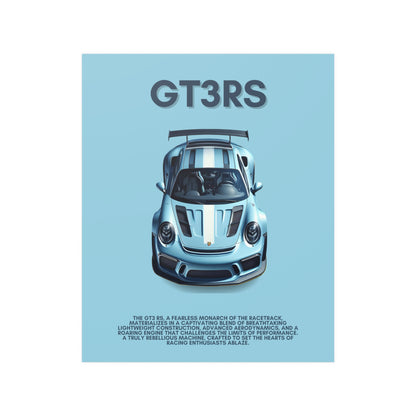 "GT3 RS" Satin Poster (210gsm)