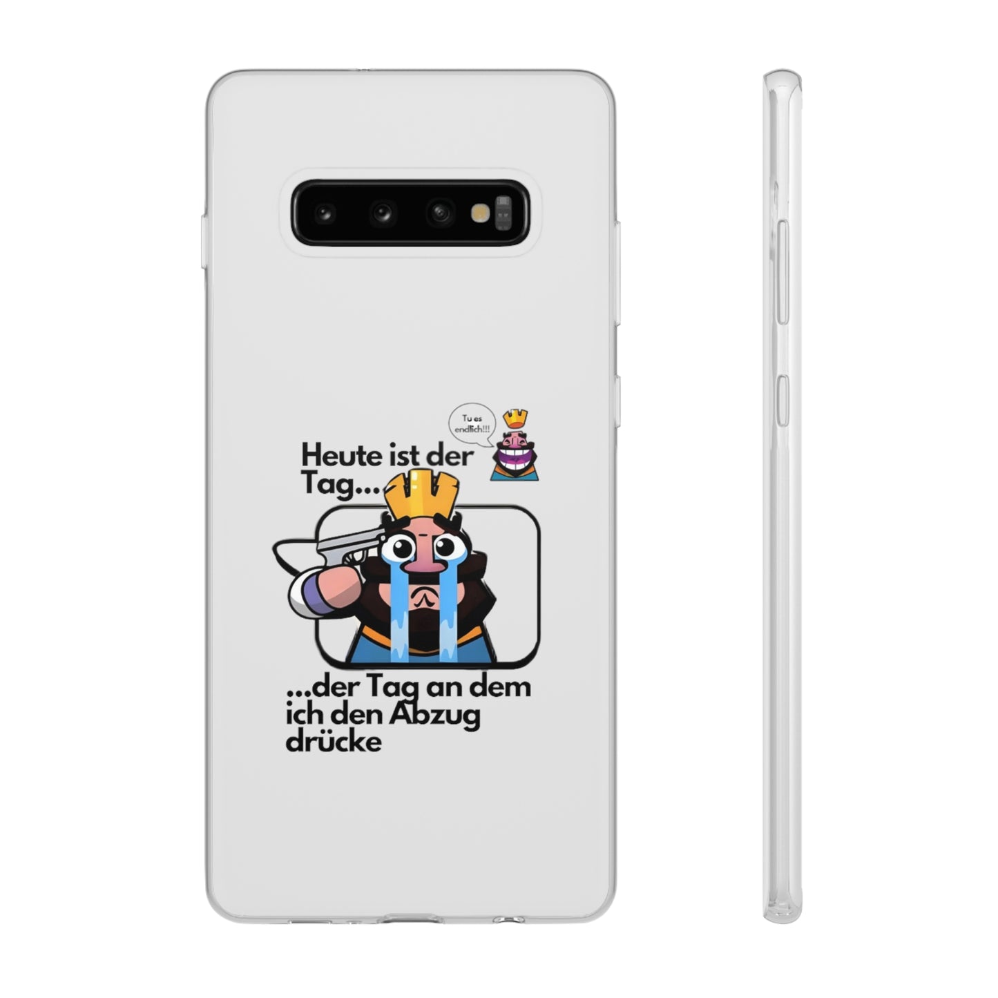 "Heute ist der Tag ... der Tag an dem ich den Abzug drücke" High Quality Phone Case