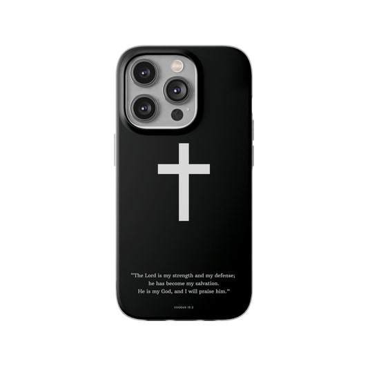 "Exodus 15:2 black edition" High Quality Phone Case