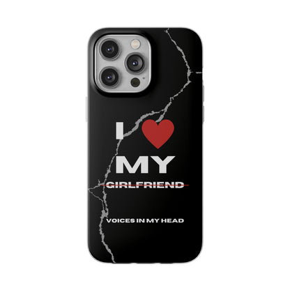 "I love my voices in my head" High Quality Phone Case