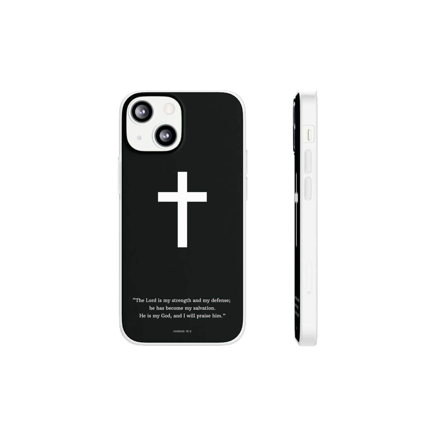 "Exodus 15:2 black edition" High Quality Phone Case