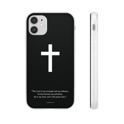 "Exodus 15:2 black edition" High Quality Phone Case