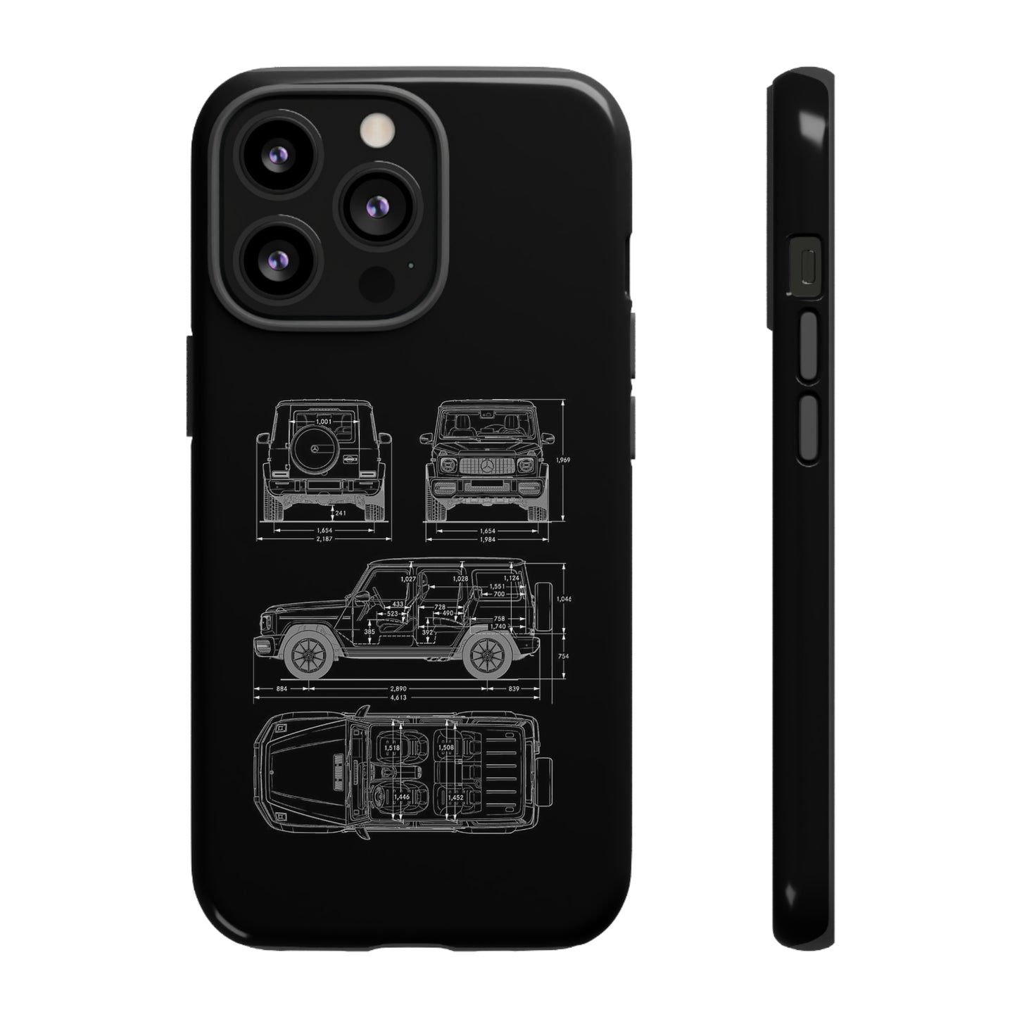 "Wagon Blueprint" Premium Quality Phone Case