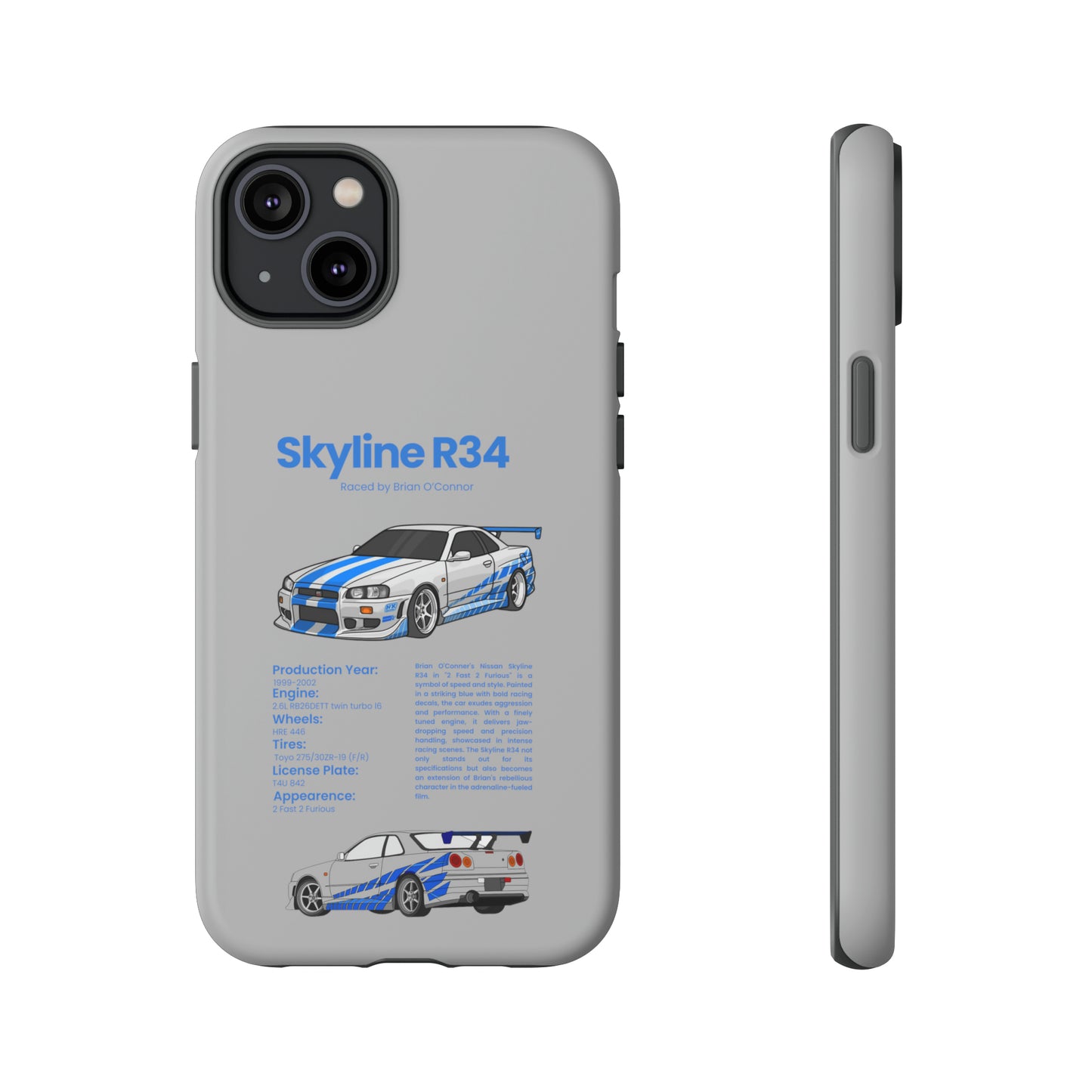 "Skyline R34" Premium Quality Phone Case