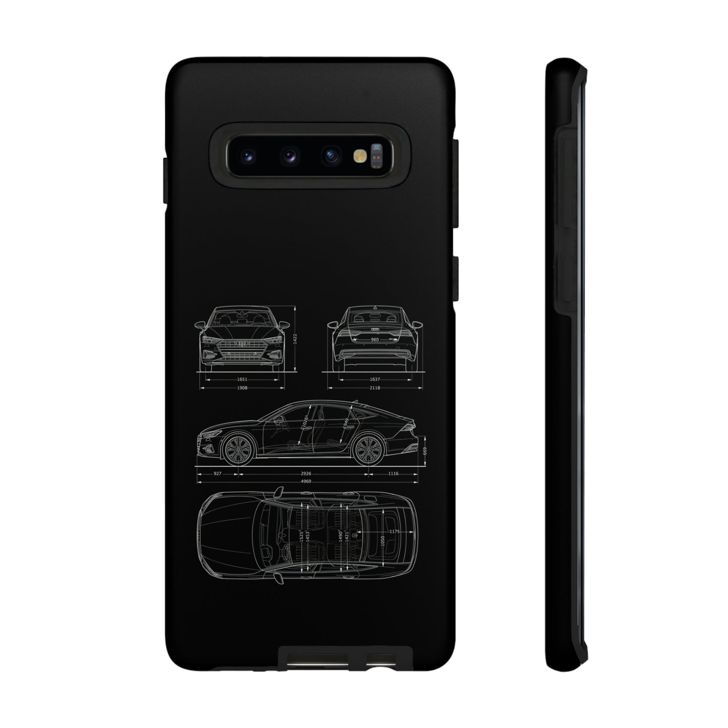 "Car Blueprint RS7" Premium Quality Phone Case