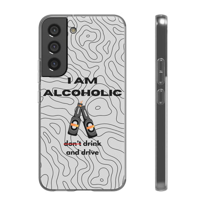 "I am alcoholic" High Quality Phone Case