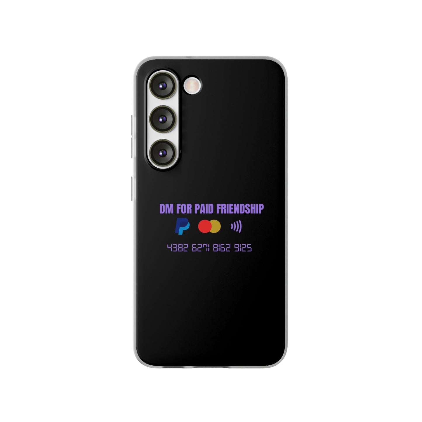 "DM for paid friendship" High Quality Phone Case