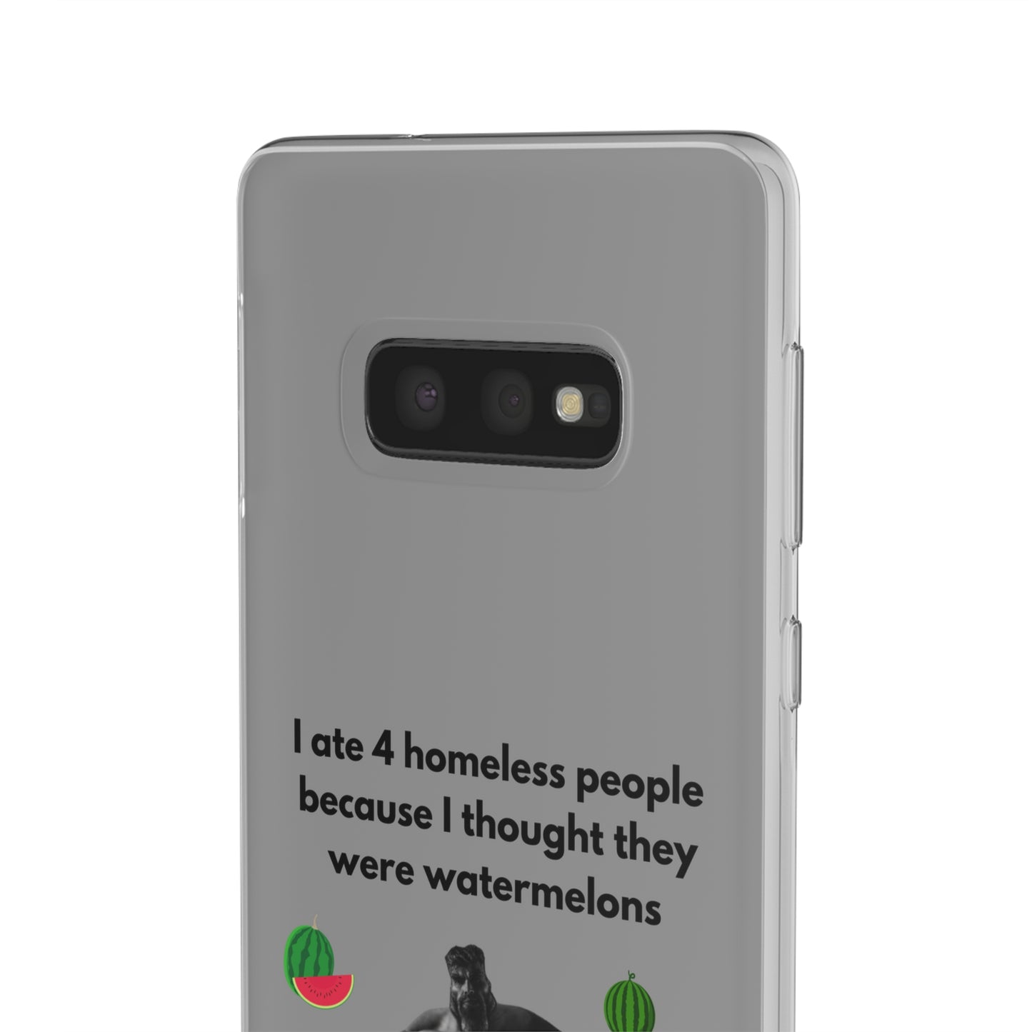 "I ate 4 homeless people" High Quality Phone Cases