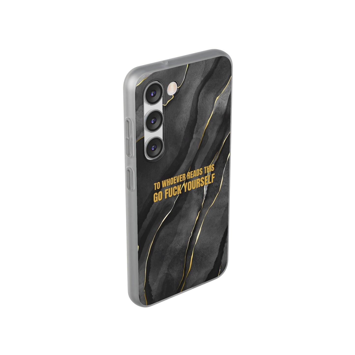 "to whoever reads this, go fuck yourself" High Quality Phone Case