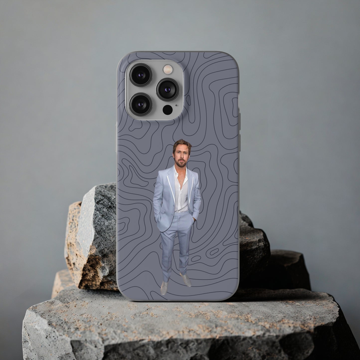 "Ryan Gosling blue" High Quality Phone Case