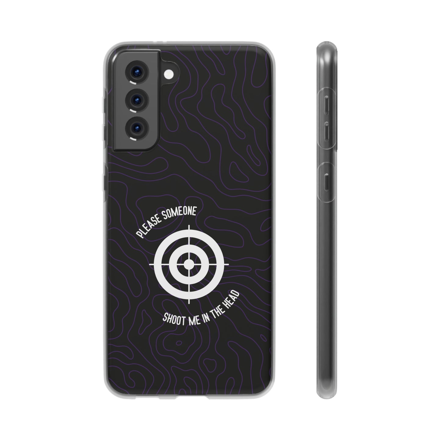 "Please someone, shoot me in the head" High Quality Phone Case