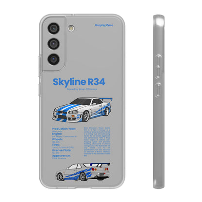 "Skyline R34" High Quality Phone Cases