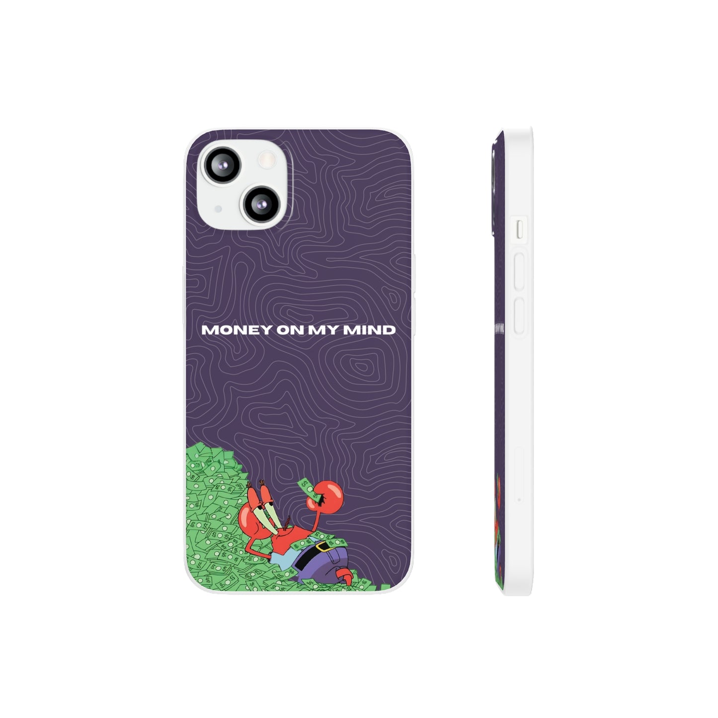 "Money on my mind" High Quality Phone Case