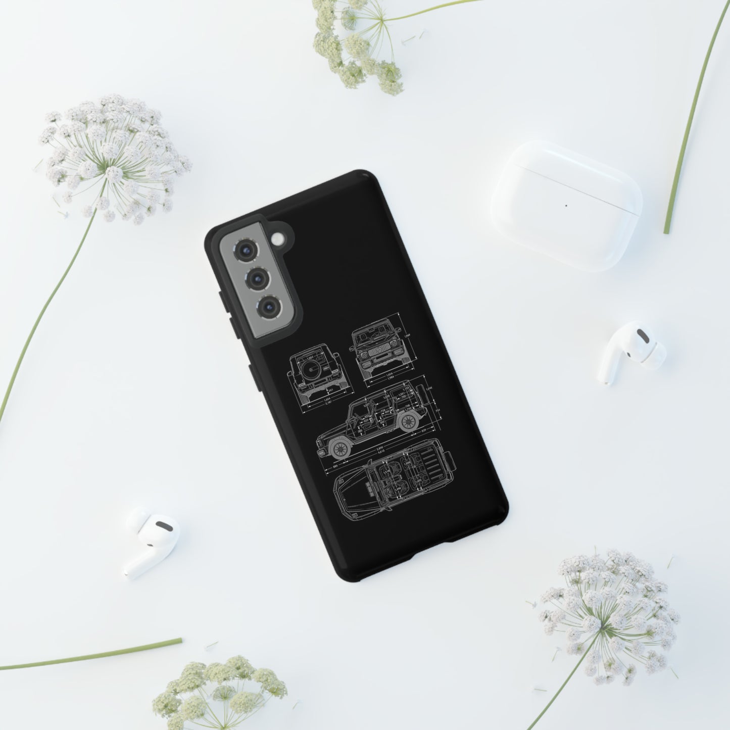 "Wagon Blueprint" Premium Quality Phone Case